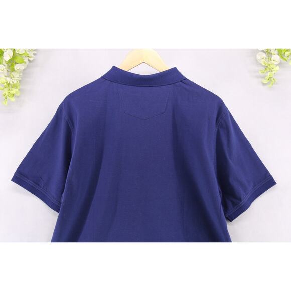 Robert Graham Men's Classic Fit 100% Supima Cotton Polo Shirt Navy Blue Sz XL - Picture 4 of 7